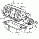 audi 1010 Блок цилиндров с поршнями. Масляный поддон