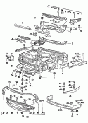 audi 104000 Передняя часть кузова