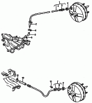 audi 56000 Вакуумные шланги для усилителя тормозного привода