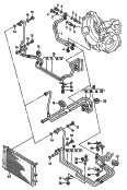 audi 409070 Напорный маслопровод для охлаждения масла коробки передач. для 4-ступенчатой АКП