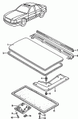 audi 877005 Встраиваемые детали для навесных элементов крыши
