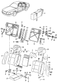 audi 885070 Спинка, раздельная