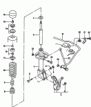 audi 505035 Подвеска. Амортизатор. Стабилизатор. F 8B-L-003 682>>*