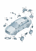 audi 35350 Громкоговоритель. Панель приборов