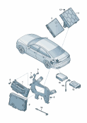 audi 35400 Усилитель аудиосистемы.                   Cм. памятку: