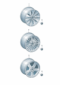 audi 601080 Алюминиевый диск. Колпак колеса