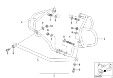 bmw-moto 46_0594 Комплект защитных дуг для автошколы