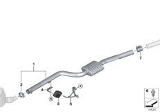 bmw 18_0636 Front silencer