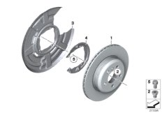 bmw 34_1824 Rear wheel brake / brake disc