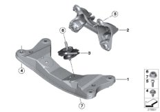 bmw 22_0187 Gearbox suspension