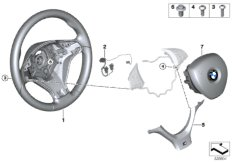 bmw 32_1729 M Sports steer.-wheel, airbag, leather