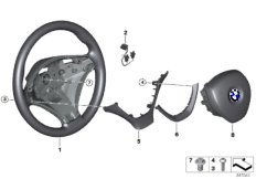 bmw 32_1683 Airbag sports steering wheel, leather