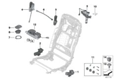 bmw 52_4188 Seat, rear, electrical system and drives