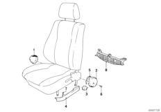 bmw 52_1421 Seat front seat coverings