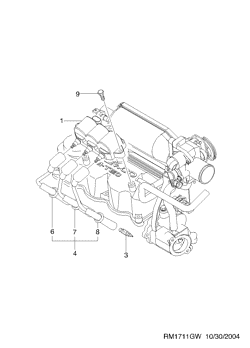 chevrolet 17110 КАБЕЛЬ ЗАЖИГАНИЯ II  (1711)