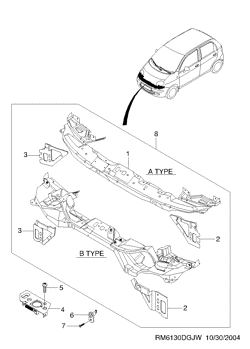 chevrolet 61300 FRONT PANEL  (6130)