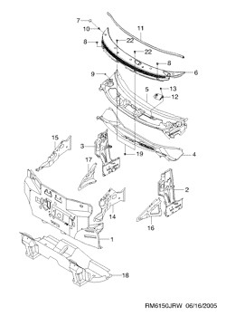 chevrolet 61500 DASH PANEL & COWL  (6150)