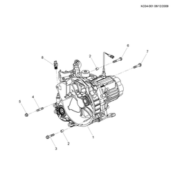 chevrolet KC04-001 CP,CQ,CR48 5-СКОРОСТНАЯ МЕХАНИЧЕСКАЯ КОРОБКА ПЕРЕДАЧ PART 1 УКОМПЛЕКТОВАННЫЙ(MFM)