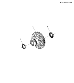 chevrolet KC04-006 CP,CQ,CR48 5-СКОРОСТНАЯ МЕХАНИЧЕСКАЯ КОРОБКА ПЕРЕДАЧ PART 6 ДИФФЕРЕНЦИАЛ(MFM)