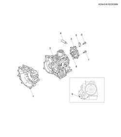 chevrolet KC04-016 CP,CQ,CR48 АВТОМАТИЧЕСКАЯ КОРОБКА ПЕРЕДАЧ PART 6 СООТВ. ДЕТАЛИ ВАЛА КП(MFL)