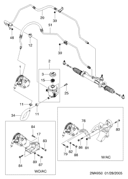 chevrolet 49500 CANALISATION DE DIRECTION ASSISTEE  (4950)