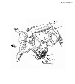 chevrolet RG02-037 GM,GN69 BLOCK-I/P JUNCTION