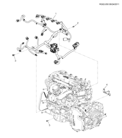 chevrolet RG02-050 GM,GN69 ЖГУТ ПРОВОДОВ ДВИГАТЕЛЯ (LE9/2.41)