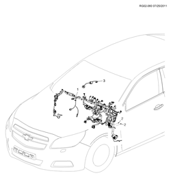 chevrolet RG02-060 GM,GN69 ЖГУТ ПРОВОДОВ ПРИБОРНОЙ ПАНЕЛИ