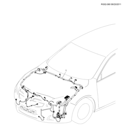 chevrolet RG02-080 GM,GN69 ЖГУТ ПРОВОДОВ ПЕРЕДНИХ ЛАМП