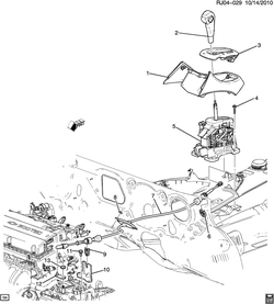 chevrolet RJ04-029 JG,JH,JJ МЕХАНИЗМ УПРАВЛЕНИЯ ПЕРЕКЛЮЧЕНИЕМ ПЕРЕДАЧ/АВТОМАТИЧЕСКАЯ КОРОБКА ПЕРЕДАЧ