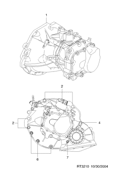 chevrolet 32100 ВЕДУЩИЙ МОСТ В БЛОКЕ С МЕХАНИЧЕСКОЙ КП  (3210)