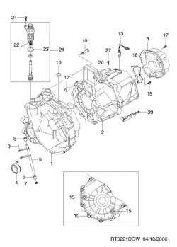chevrolet 32210 СВЯЗАННЫЕ С ВЕДУЩИМ МОСТОМ В БЛОКЕ С КП ДЕТАЛИ (Y4M)  (3221)