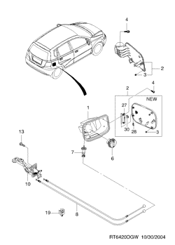 chevrolet 64200 FUEL FILLER LOCK  (6420)