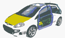 fiat-prof 701 НАВЕСНЫЕ ЧАСТИ И СТЕКЛА