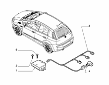 fiat-prof  STEUERGERAET UND PARKSENSOR HINTEN