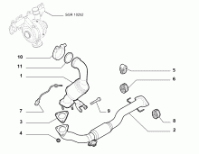 fiat  СПУСКНОЙ ТРУБОПРОВОД