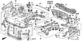 honda B__4900 FRONT BULKHEAD/ ПАНЕЛЬ ПРИБОРОВ