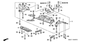 honda B__4800 FRONT SUB FRAME