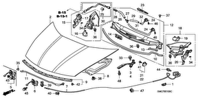 honda B__5100 ENGINE HOOD (LH)