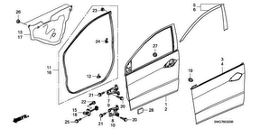 honda B__5320 FRONT DOOR PANELS