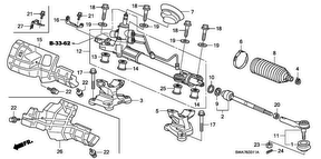 honda B__3311 P.S. GEAR BOX (HPS) (RH)