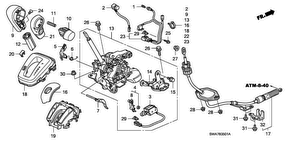 honda B__3501 SELECT LEVER (RH)
