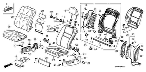 honda B__4001 ПЕРЕДНЕЕ СИДЕНЬЕ (L.) (POWER SEAT)