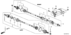 honda B__2101 FRONT DRIVE SHAFT (2)