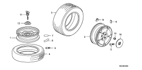 honda B__1800 ШИНА/ WHEEL DISKS