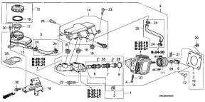 honda B__2400 ЦЕЛИНДЕР РУЧНОГО ТОРМОЗА/ MAS TER POWER (RH)