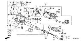 honda B__3310 P.S. GEAR BOX (EPS) (RH)