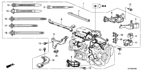 honda E__0700 ENGINE WIRE HARNESS