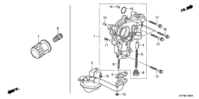 honda E__1300 МАСЛЯНЫЙ НАСОС/ СЕТЧАТЫЙ МАСЛЯНЫЙ ФИЛЬТР