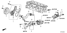 honda E__1500 ВОДЯНОЙ НАСОС